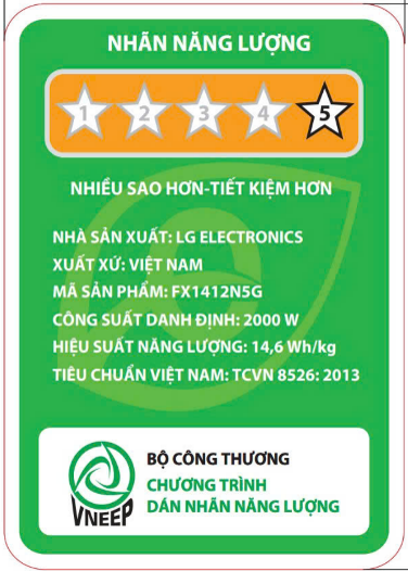 Máy giặt lồng ngang LG AI DD Inverter 12Kg FX1412N5G - ảnh 5