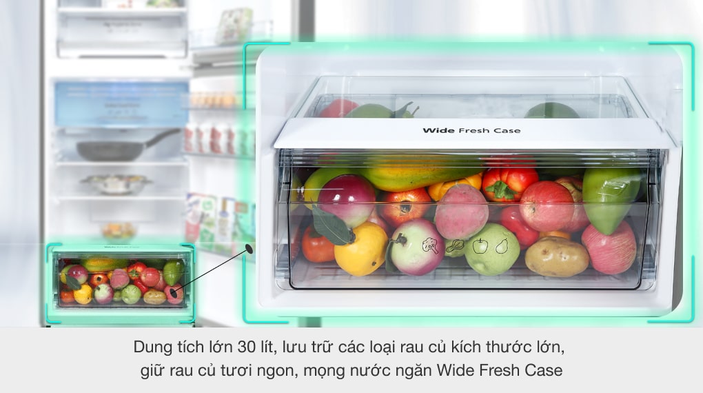 Tủ lạnh Panasonic Inverter 326 lít NR-TL351VGMV - ảnh mô tả