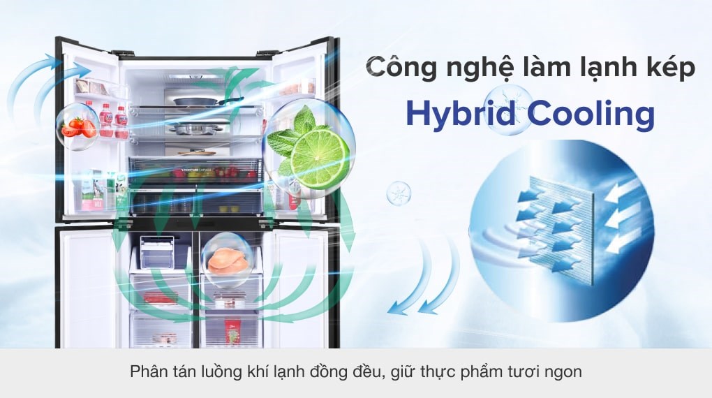 Tủ lạnh Sharp Inverter 525 lít Multi Door SJ-FXP600VG-BK - ảnh 4